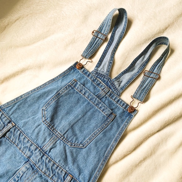 Denim Overalls Skirt SOLD - Picture 2 of 3